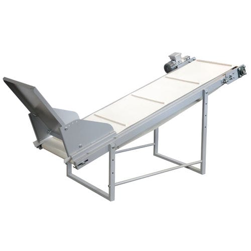 Trasportatore a nastro - OT-1 - PACKING TECHNOLOGIES LLC - inclinato / di scarico / di grande larghezza