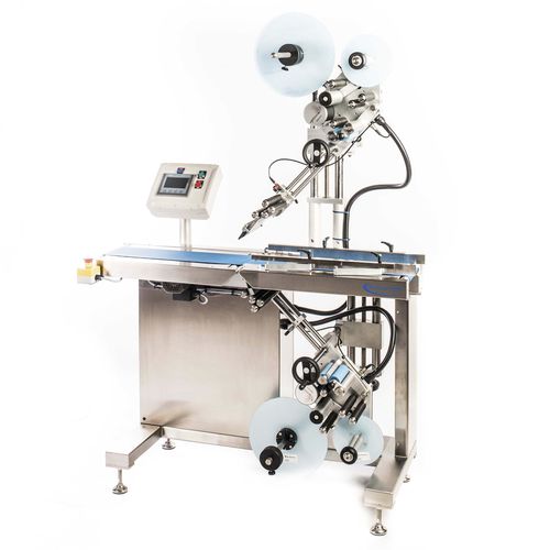 Etichettatrice automatica - P100 - Premier Labellers - per applicazione sulla parte superiore del prodotto / per applicazione sulla parte inferiore / per l'industria agroalimentare