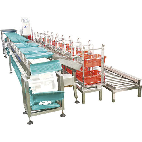 Calibratrice pesatrice - Zhongshan Jingliang Weighing Instrument Co.,Ltd. - per pesce / a nastro / con trasportatore