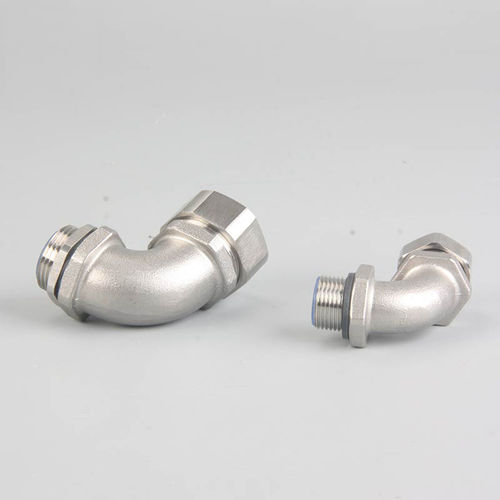 Raccordo filettato - JX-W90 series - YUEQING JIXIANG CONNECTOR CO., LTD - gomito a 90° / gomito a 45° / in ottone nichelato