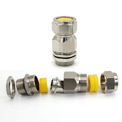 Pressacavo antideflagrante - JX-6-EX series - YUEQING JIXIANG CONNECTOR CO., LTD - in ottone nichelato / in acciaio inossidabile / in ottone