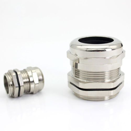 Pressacavo a tenuta stagna - JX-M-L series - YUEQING JIXIANG CONNECTOR CO., LTD - in ottone nichelato / resistente ai prodotti chimici / filettato
