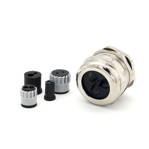 Pressacavo a multipli passaggi - JX-M / PG / G series - YUEQING JIXIANG CONNECTOR CO., LTD - in ottone nichelato / a tenuta stagna / resistente ai prodotti chimici