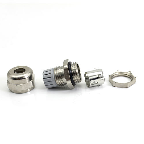 Pressacavo con schermatura EMC - JX-E.M series - YUEQING JIXIANG CONNECTOR CO., LTD - in ottone nichelato / in ottone / IP68