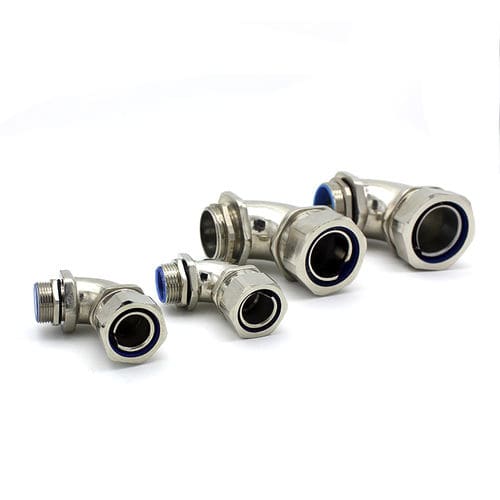 Raccordo idraulico - JX-M-9D series - YUEQING JIXIANG CONNECTOR CO., LTD - filettato / a gomito / in ottone nichelato