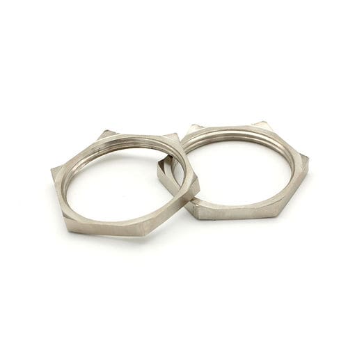 Controdado esagonale - JX-M-MLE - YUEQING JIXIANG CONNECTOR CO., LTD - autofrenato / in ottone nichelato / in acciaio inossidabile
