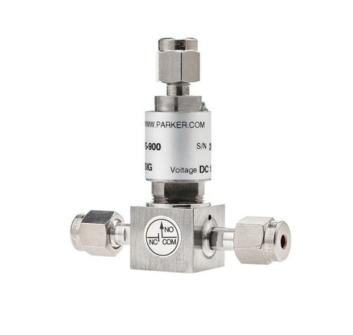 Elettrovalvola a 2 vie - 099-0 series - Parker Precision fluidics Division - NC / per gas / compatta