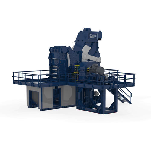 Mulino per metalli - Blue Shark CS  - ZATO srl Unipersonale - a flagelli / orizzontale / rinforzato