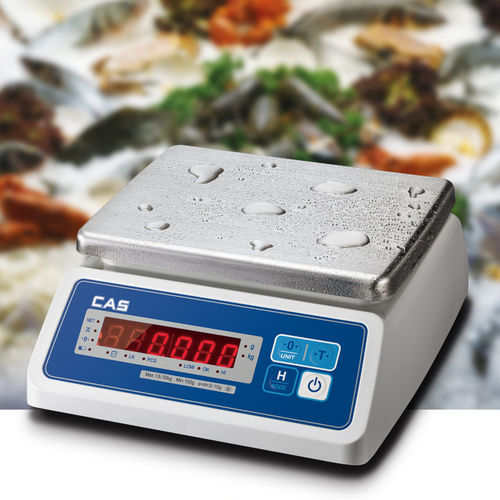 Bilancia con display LCD - SWII-W series - CAS - con display LED / a tenuta stagna / industriale