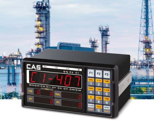 Indicatore controllore di peso digitale - CI-400A series - CAS - da montare su pannello / per macchine di riempimento