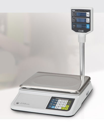 Bilancia per punto vendita - PR2 series - CAS - peso/prezzo / con display LCD / per prodotti alimentari