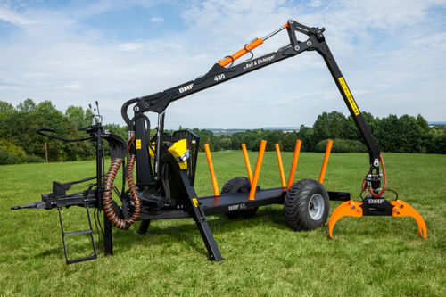 Rimorchio a pianale - BMF 6T2 - BMF - per legna / tandem / trainato
