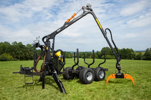 Rimorchio per legna - BMF 7T1 - BMF - tandem / trainato / forestale
