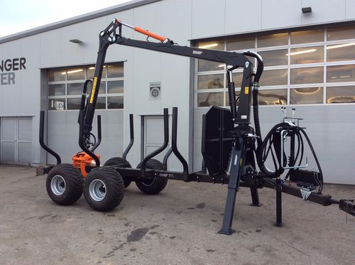 Rimorchio per legna - BMF 9T1 - BMF - tandem / trainato / forestale