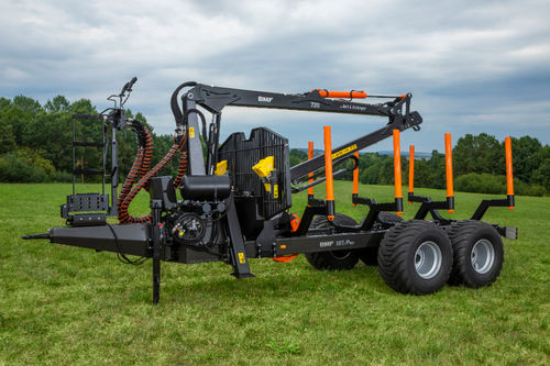 Rimorchio per legna - BMF 10T2 Pro - BMF - tandem / trainato / forestale