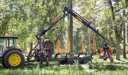 Rimorchio per legna - BMF 17T2 Pro - BMF - tandem / trainato / forestale