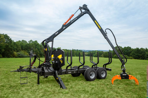Gru montata su rimorchio - BMF 650 - BMF - con braccio / forestale / di sollevamento