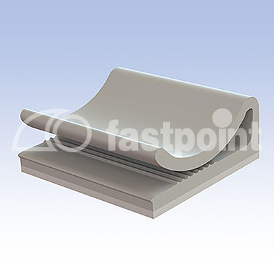 Clip di cavi - 2514CC11AS - Fastpoint Srl - in PVC / in PA / in polietilene