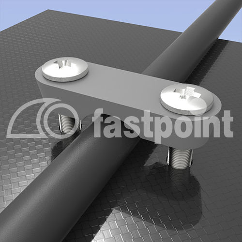 Collare per cavo elettrico in plastica - 12826AA11 - Fastpoint Srl - con montaggio a vite