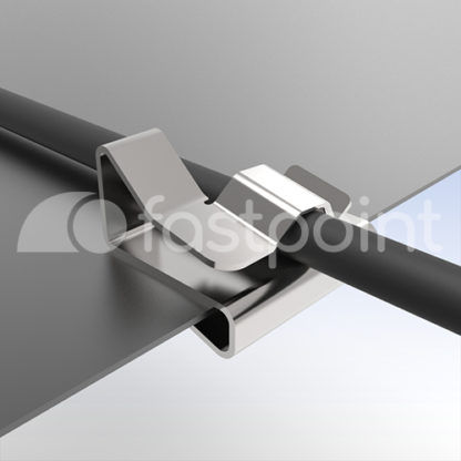Clip di cavi - 158MD90 series - Fastpoint Srl - in acciaio inossidabile / di fissaggio / a U
