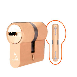 Serratura a chiave - CY-25 - Ahram security group - a camme / per porta / in ottone
