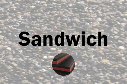 Foglio di gomma in gomma naturale - SANDWICH - Trelleborg Sheeting and Matting - resistente all'olio / resistente all'abrasione / resistente ai tagli