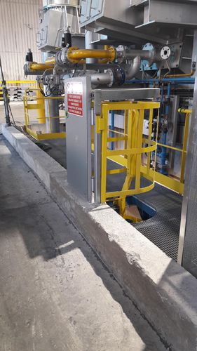 Cancelletto anti intrusione per scala in acciaio galvanizzato - CEC600 - Coutier Industrie - con gabbia di sicurezza / di sicurezza / bloccabile