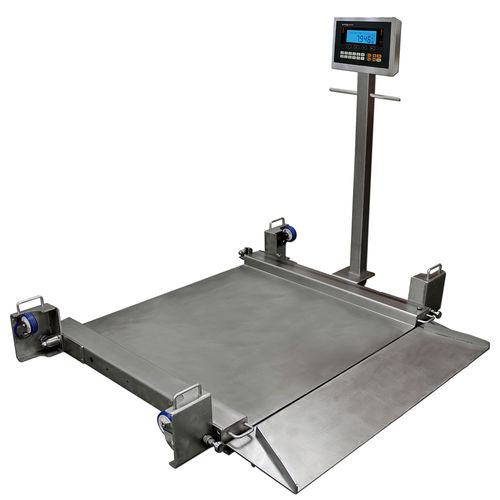 Bilancia a piattaforma - MODI  - AWM Ltd - con display LCD / in acciaio inossidabile / a tenuta stagna