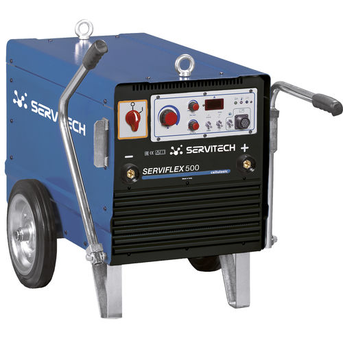 Saldatrice MMA - Serviflex 500 - SERVITECH GROUP - trifase / DC / con trainafilo a 2 rulli