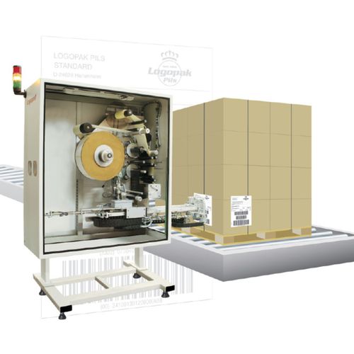 Etichettatrice automatica - Logomatic 900 series - LOGOPAK FRANCE - per pallet / per l'industria farmaceutica / per l'industria agroalimentare