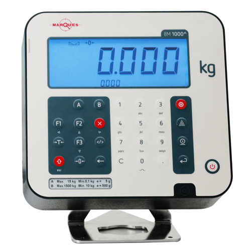 Indicatore di peso display LCD - BM1000P TOP - Balancas Marques Jose Pimenta Marques Lda. - benchtop / RS-232 / programmabile