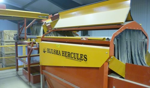 Lavatrice agroalimentare a spazzzola - BBM 1710 - Bijlsma Hercules BV - per cipolle / per patate / con nastro trasportatore
