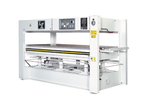 Pressa idraulica - LZT series - Langzauner - per impiallacciatura / a pistone con corsa ascendente / a pistone discendente
