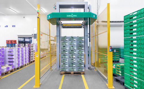 Pallettizzatore a strati - CALIBRAFRUTA LDA - per cartoni / per l'industria agroalimentare