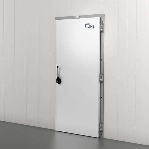 Porta con cerniera - VD-1815 - Salco Industrial Doors - in alluminio / in gomma / per interno
