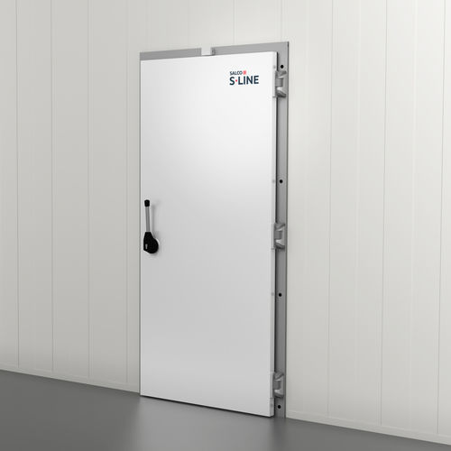 Porta con cerniera - VD-1810 - Salco Industrial Doors - in alluminio / in gomma / per interno