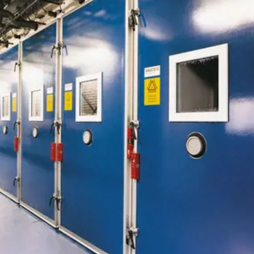Porta con cerniera - KDG-1010 - Salco Industrial Doors - in alluminio / in alluminio anodizzato / in gomma