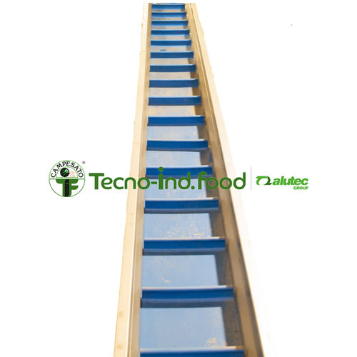 Nastro trasportatore in PVC - NEL - Alutec Food CAMPESATO® - in acciaio inossidabile / di processo / per verdura