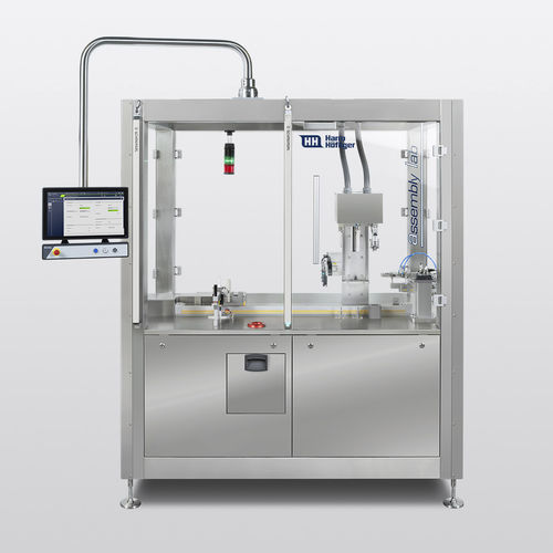 Macchina di assemblaggio semiautomatica - HOEFLIGER - per applicazioni mediche / lineare