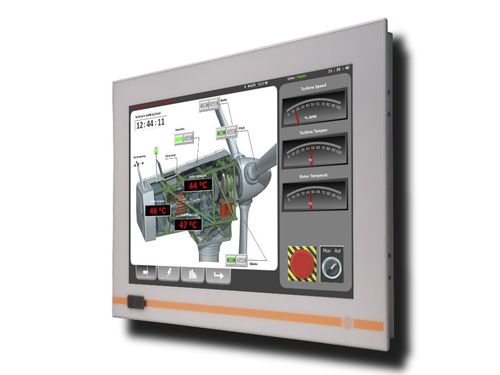 Panel PC con touch screen resistivo a 5 fili - PSQ119 - PANEL Srl - con retroilluminazione a LED / di LCD / TFT LCD