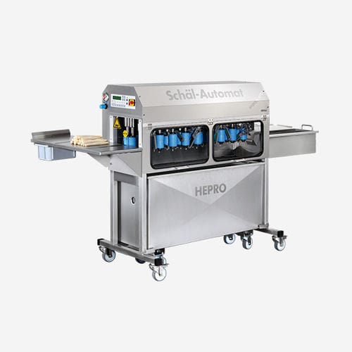 Macchina pelatrice per asparagi - HSM-180 - Hepro GmbH Maschinen und Spezialgeräte Nahrungsmitteltechnik - a coltelli / a rulli / completamente automatica