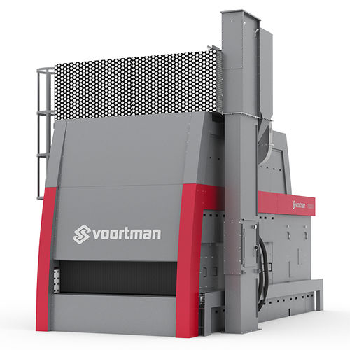 Granigliatrice con nastro trasportatore a rulli - VSB series - Voortman Steel Machinery - per metallo / per profilati / di lamiere