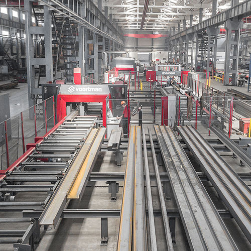 Linea di produzione per profilati - MSI - Voortman Steel Machinery - automatizzata