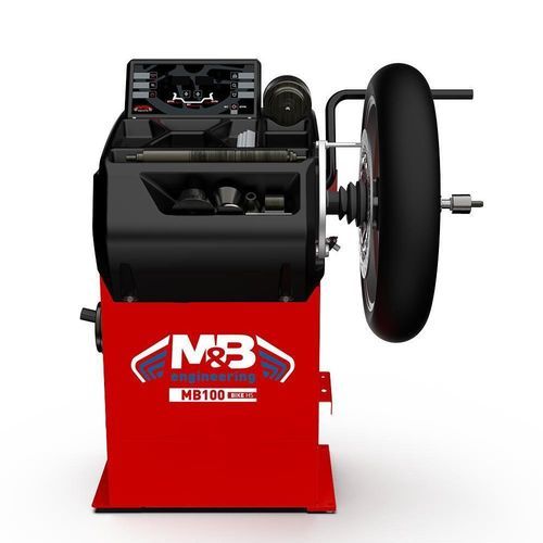 Equilibratrice per moto - MB100 BIKE HS - M & B Engineering S.r.l. - automatica / assistita dal calcolatore