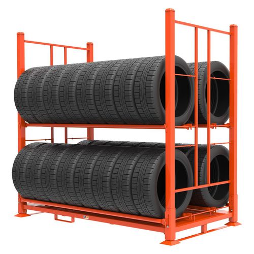 Scaffalatura per pneumatici - MER-501 - Martins Industries - sovrapponibile / per pallet / in acciaio
