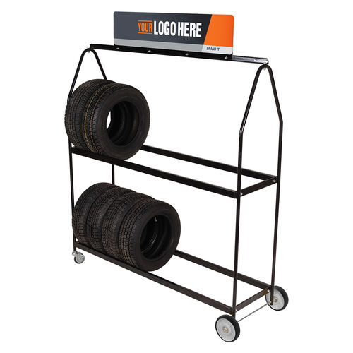 Scaffalatura per pneumatici - MTD-72 - Martins Industries - mobile / in acciaio / 2 ripiani