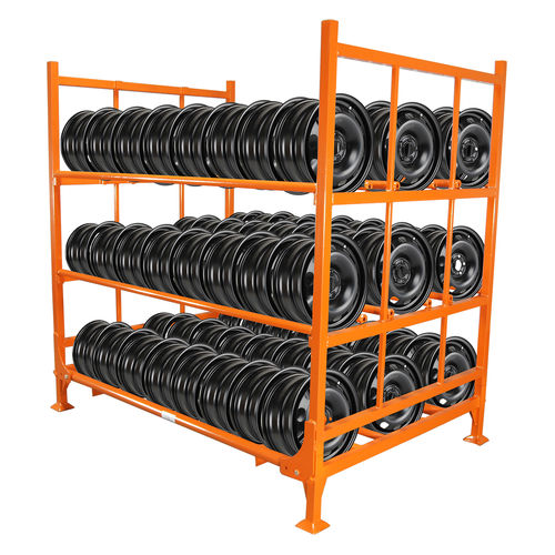Scaffalatura per pneumatici - MWR-MUTR - Martins Industries - sovrapponibile / in acciaio / 3 ripiani