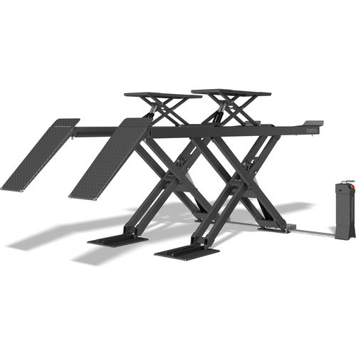 Ponte sollevatore a pantografo - UNI 3500 NT PLUS - Otto Nussbaum GmbH & Co. KG - 3,5 tonnellate / idraulico / per automobile