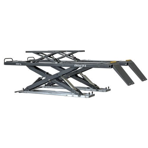Ponte sollevatore a pantografo - ATH-Cross Lift 35 OGA - ATH-Heinl GmbH & Co. KG - 3,5 tonnellate / elettroidraulico / per automobile