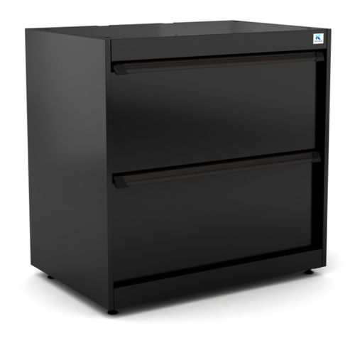 Armadio di stoccaggio - WB-WW9.1 - RO & Co. S.p.A. Keen Space - a pavimento / 2 cassetti / in alluminio
